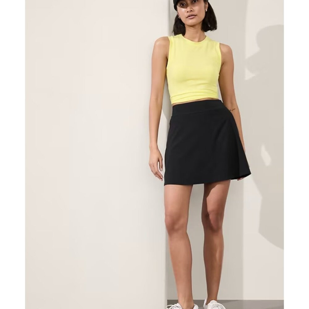 Athleta 4 Brooklyn Heights High Rise Skort Black Size 4